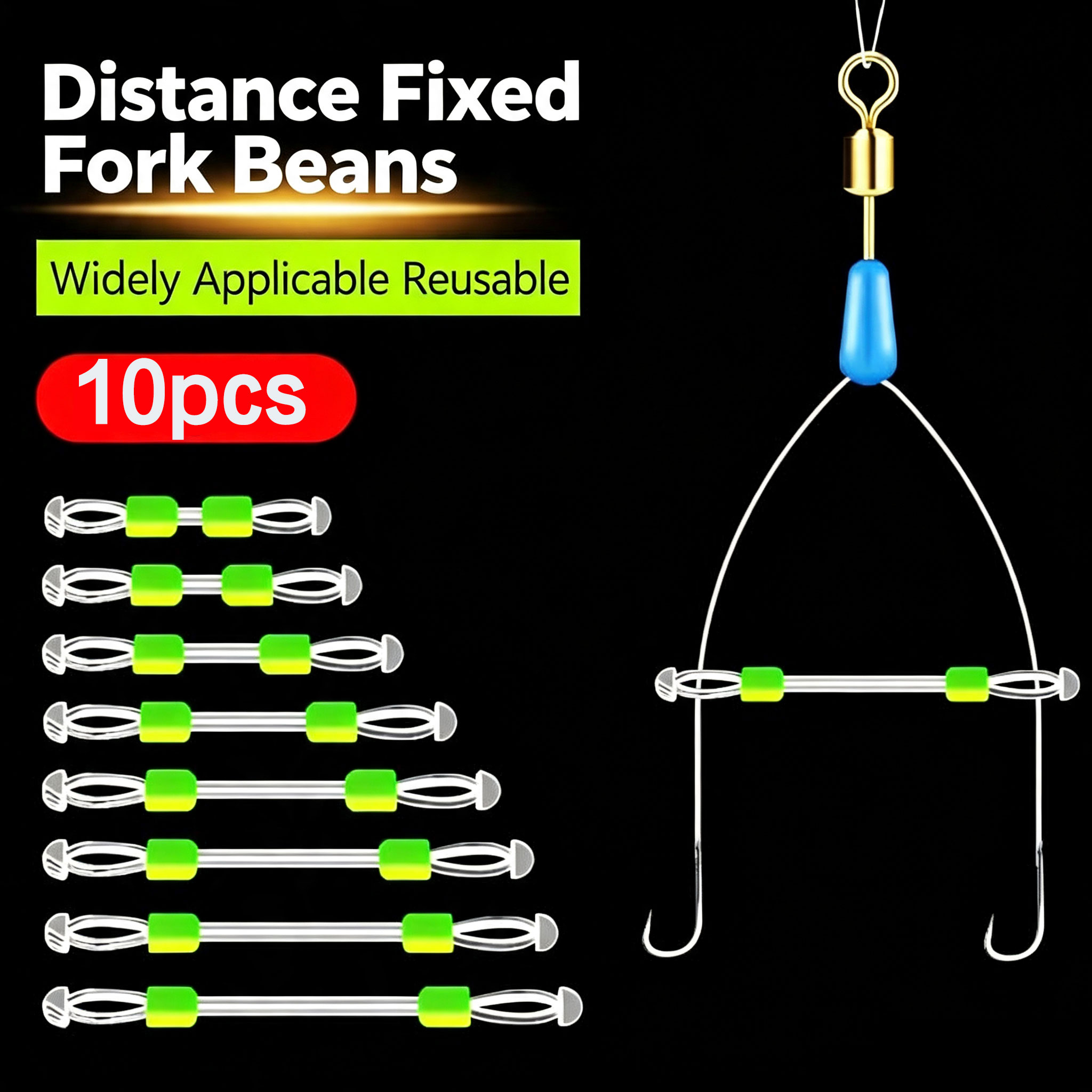 Fishing Line Winder - 10 قطع فاصل خط صيد بمسافة