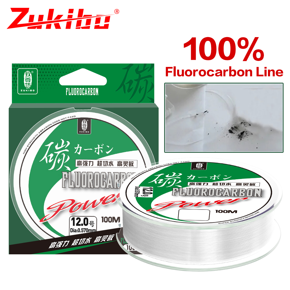 Fluorocarbon Line - ZUKIBO-خط صيد سمك الشبوط أحادي الشعيرة
