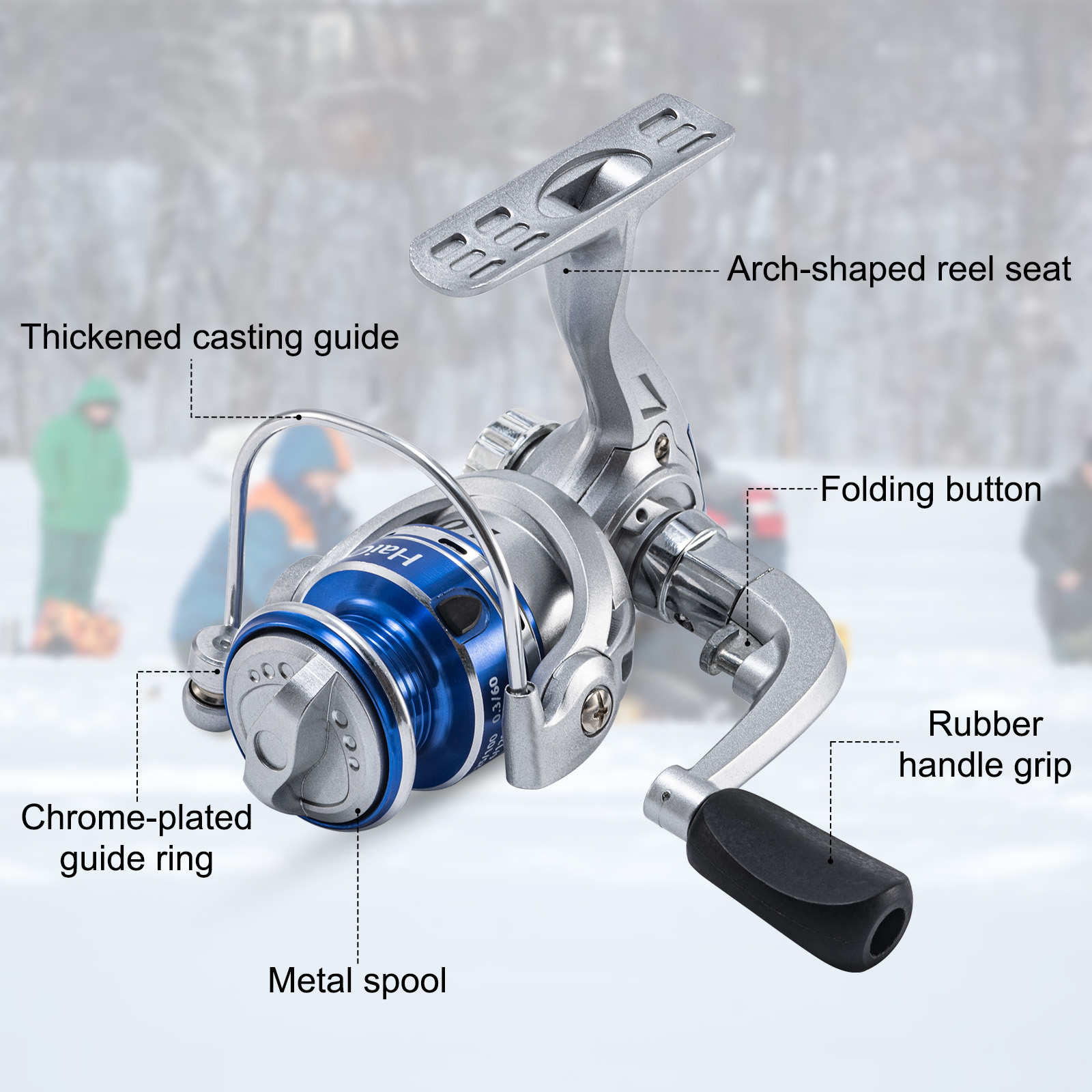 بكرات صيد الأسماك على الجليد ا - مراجعة Ice Fishing Line وسعره