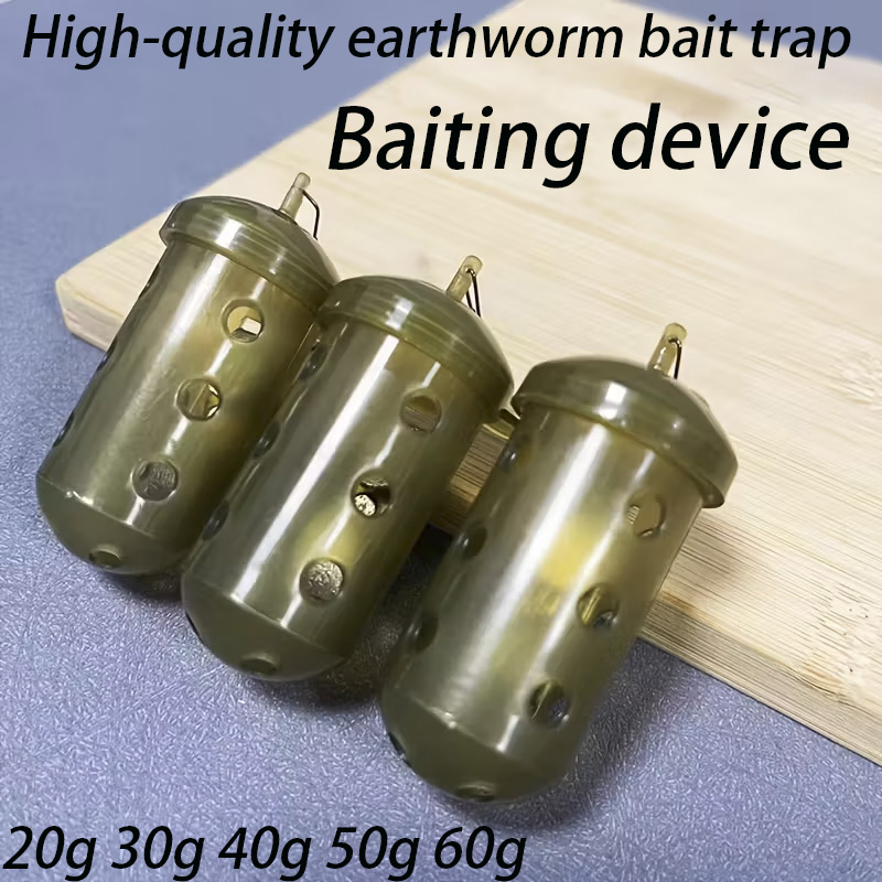 قفص طعم صيد أسطواني، بفتحات ته - مراجعة Fishing Line Dispenser وسعره