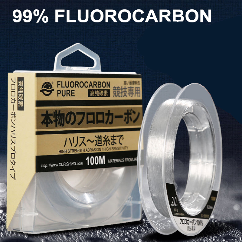 99% فلوروكربون خط الصيد 100 مت - مراجعة Fluorocarbon Line وسعره