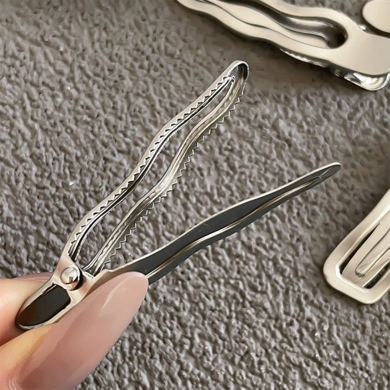 مشبك شعر فضي مطفي أو لامع، مشب - مراجعة Tippet Line وسعره