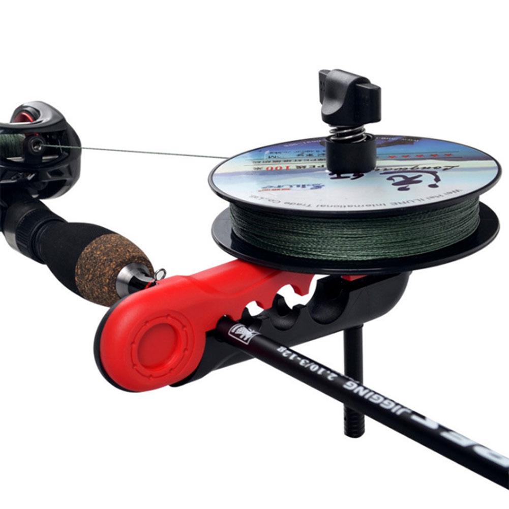 أداة لف خيط الصيد المحمولة، حا - مراجعة Fishing Line Dispenser وسعره