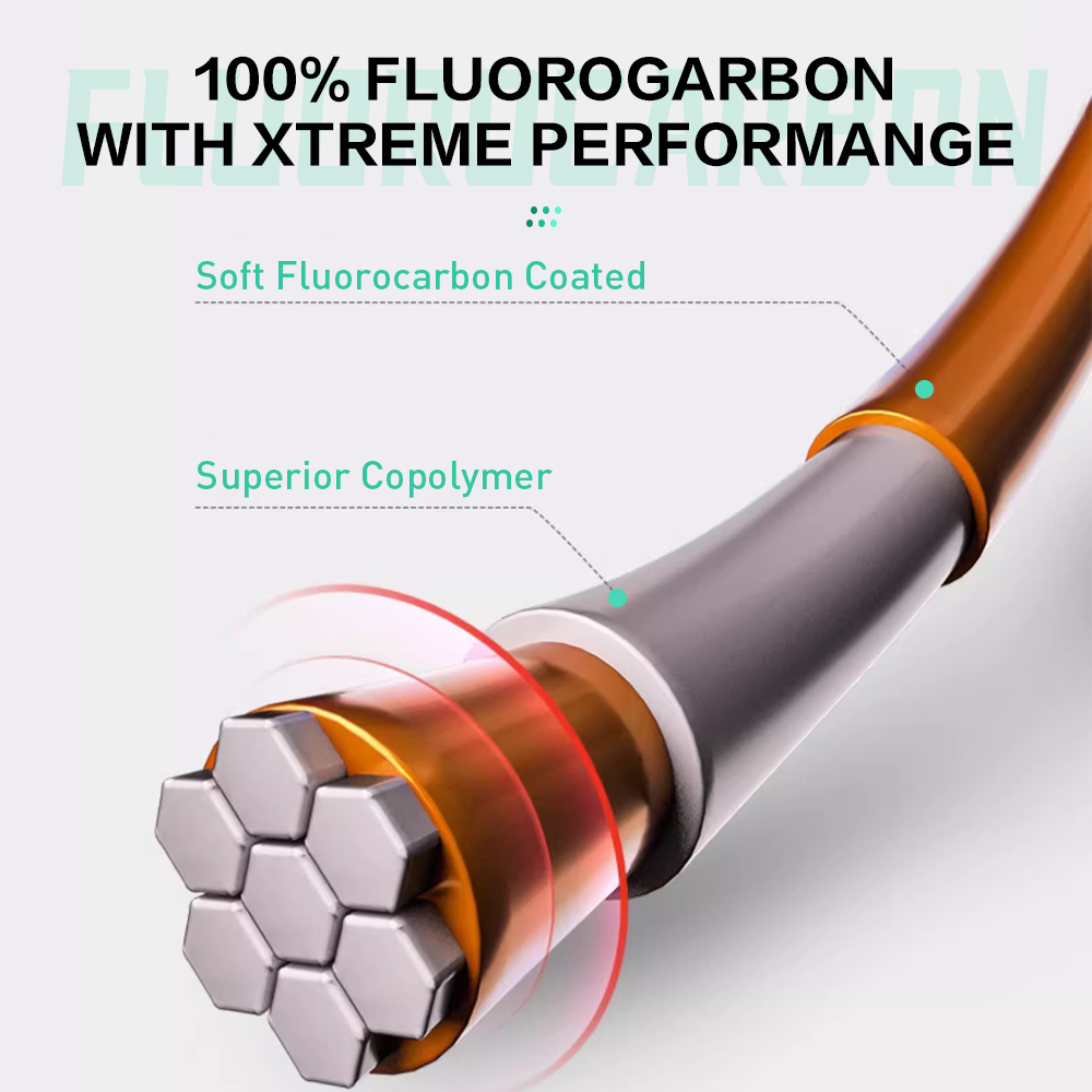 ZUKIBO 100% خط صيد الفلوروكربو - مراجعة Fluorocarbon Line وسعره